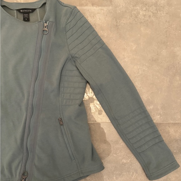Athleta Women’s Moto Asymmetric Full Zip Jacket Size M - Picture 6 of 9